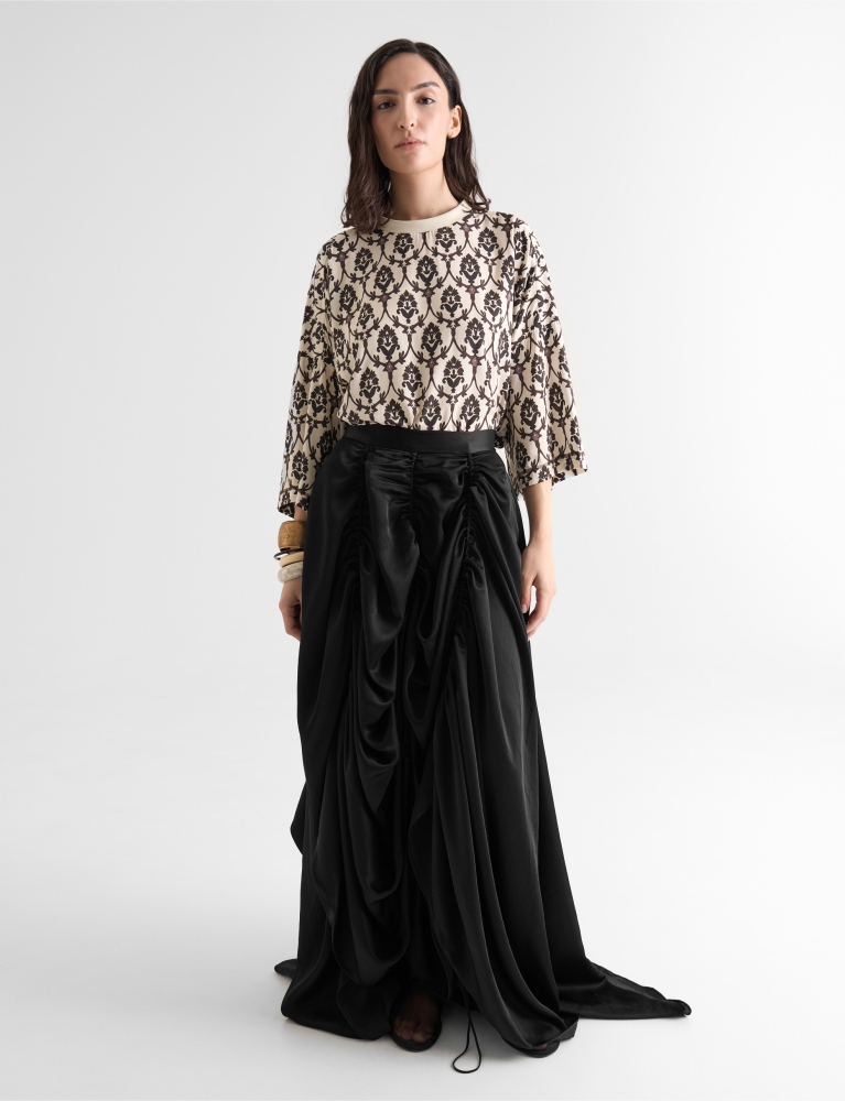 Юбка со шнурами