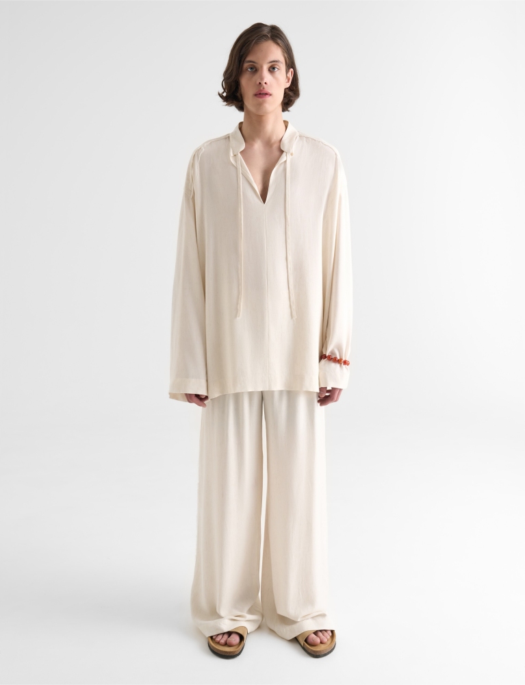 Лонгслив с завязками