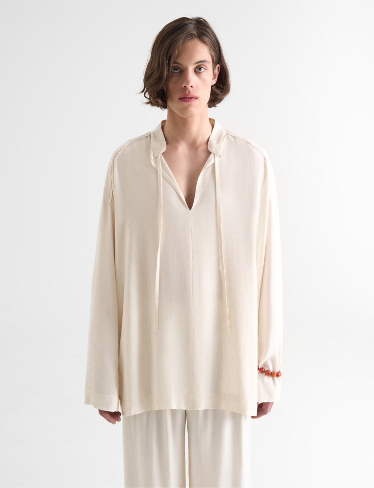 Лонгслив с завязками