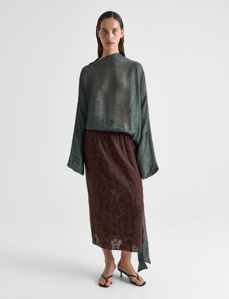 Блуза с длинным рукавом