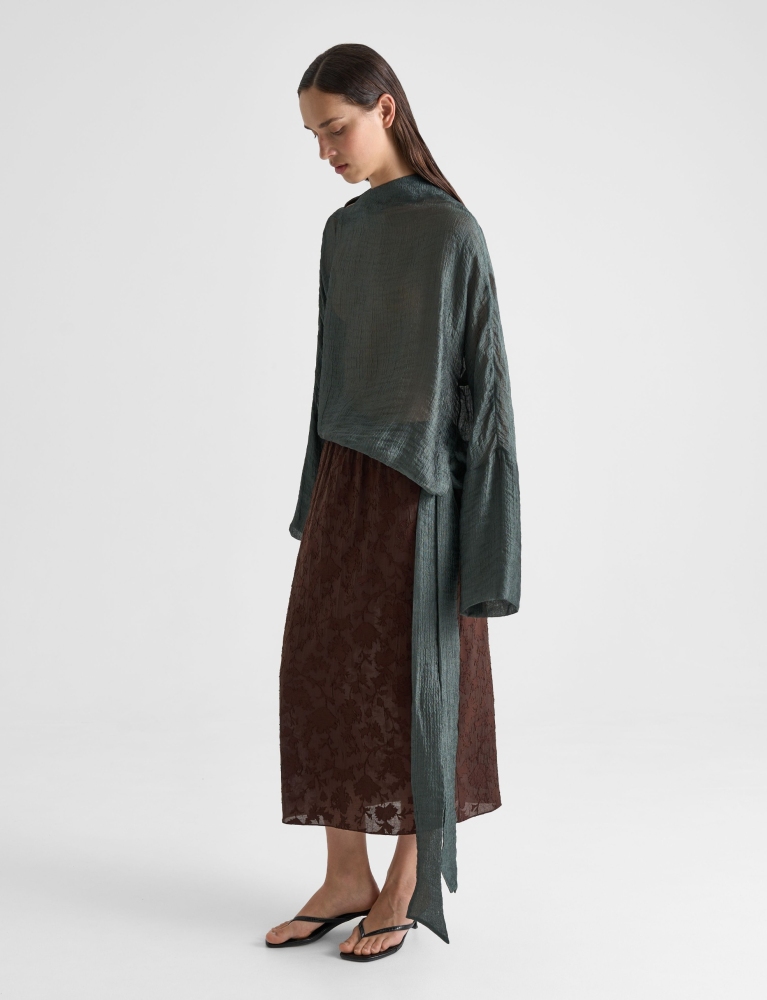 Блуза с длинным рукавом