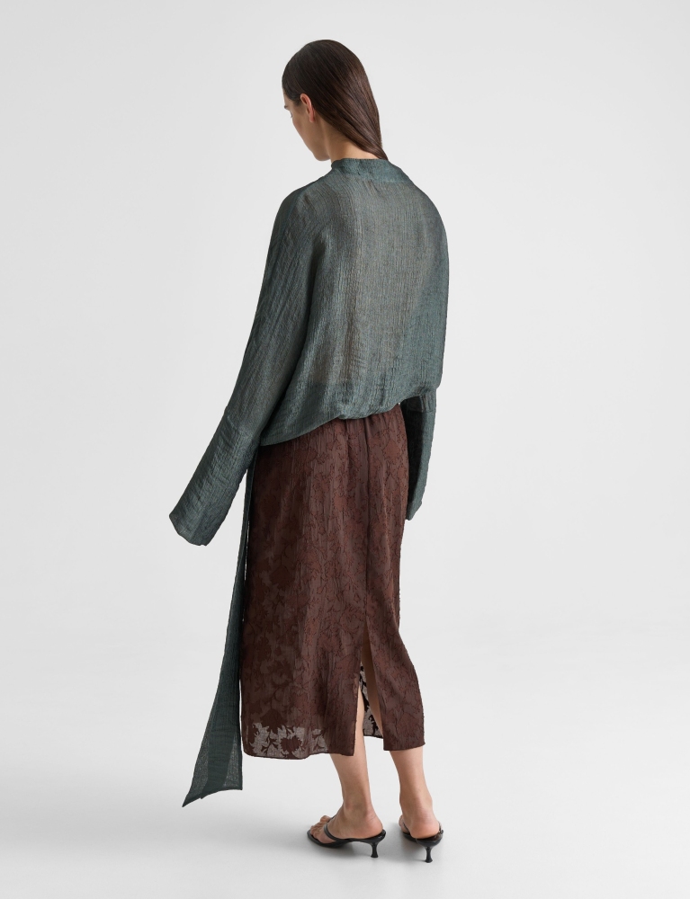 Блуза с длинным рукавом