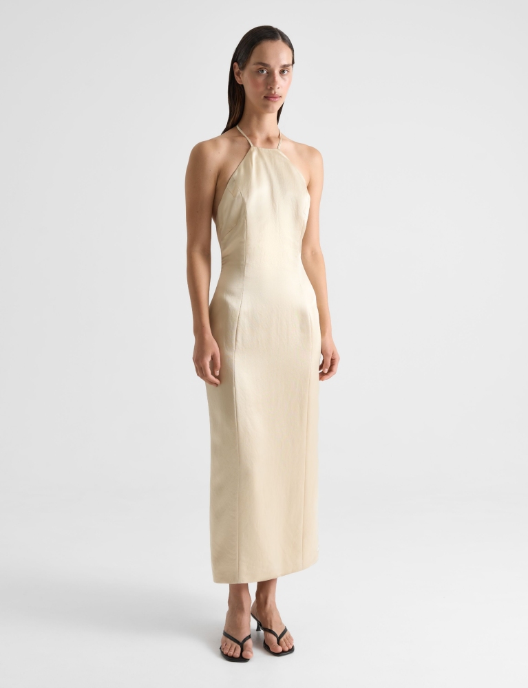 Платье с оплечьем