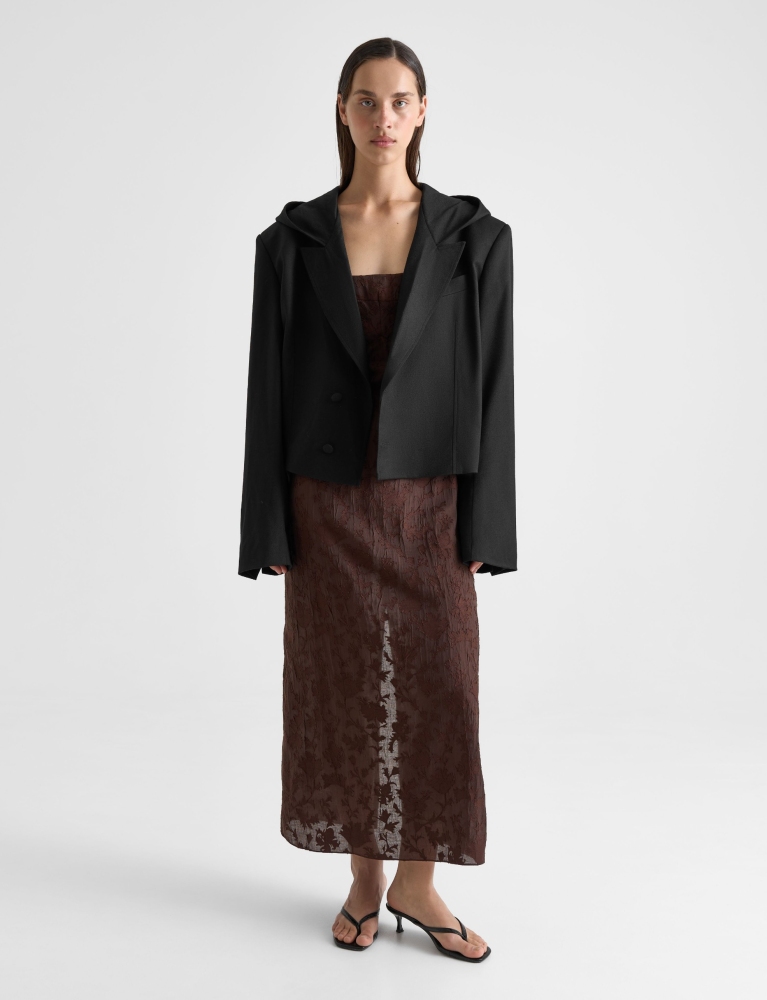 Платье-комбинация с застежкой на пуговицы 