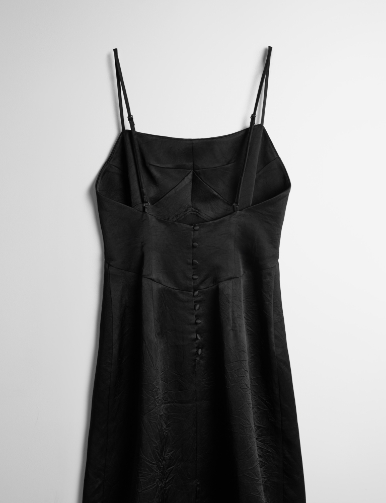 Платье-комбинация с застежкой на пуговицы