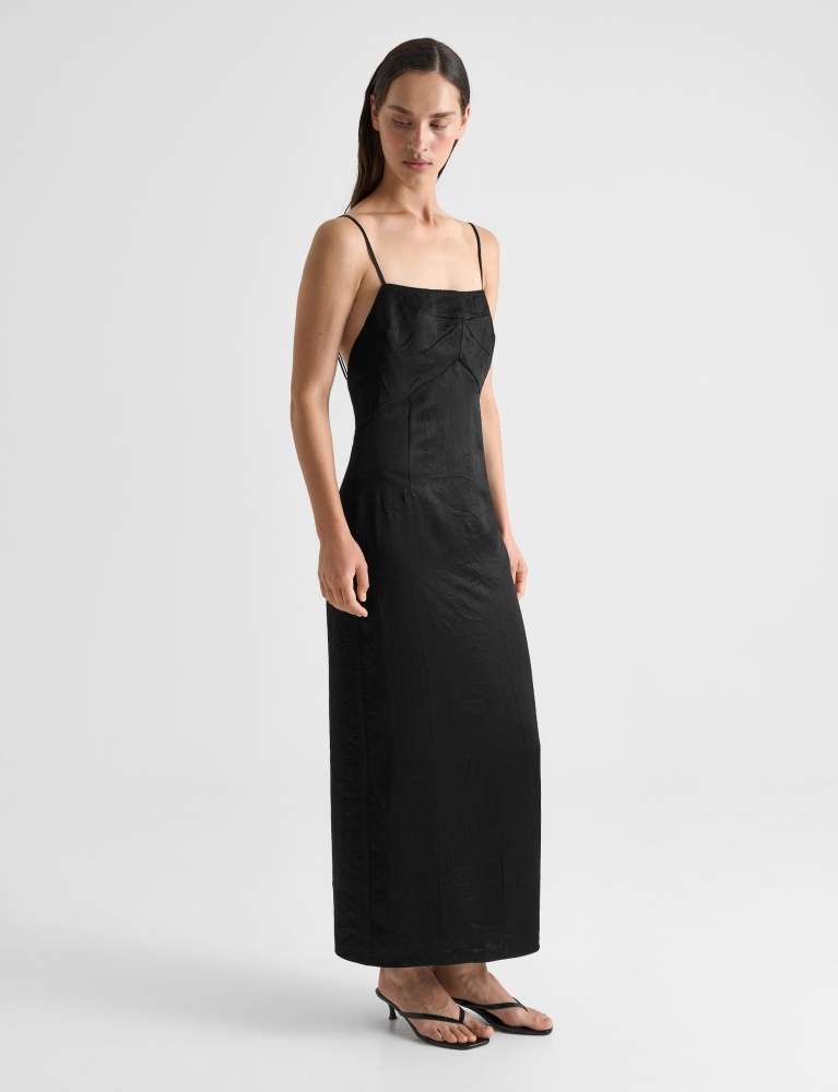 Платье-комбинация с застежкой на пуговицы 