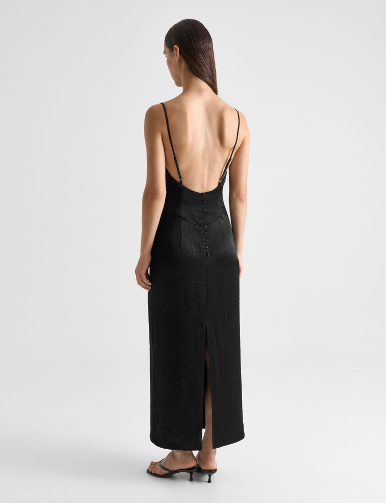 Платье-комбинация с застежкой на пуговицы 