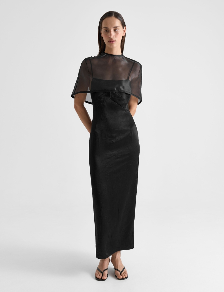 Платье-комбинация с застежкой на пуговицы 