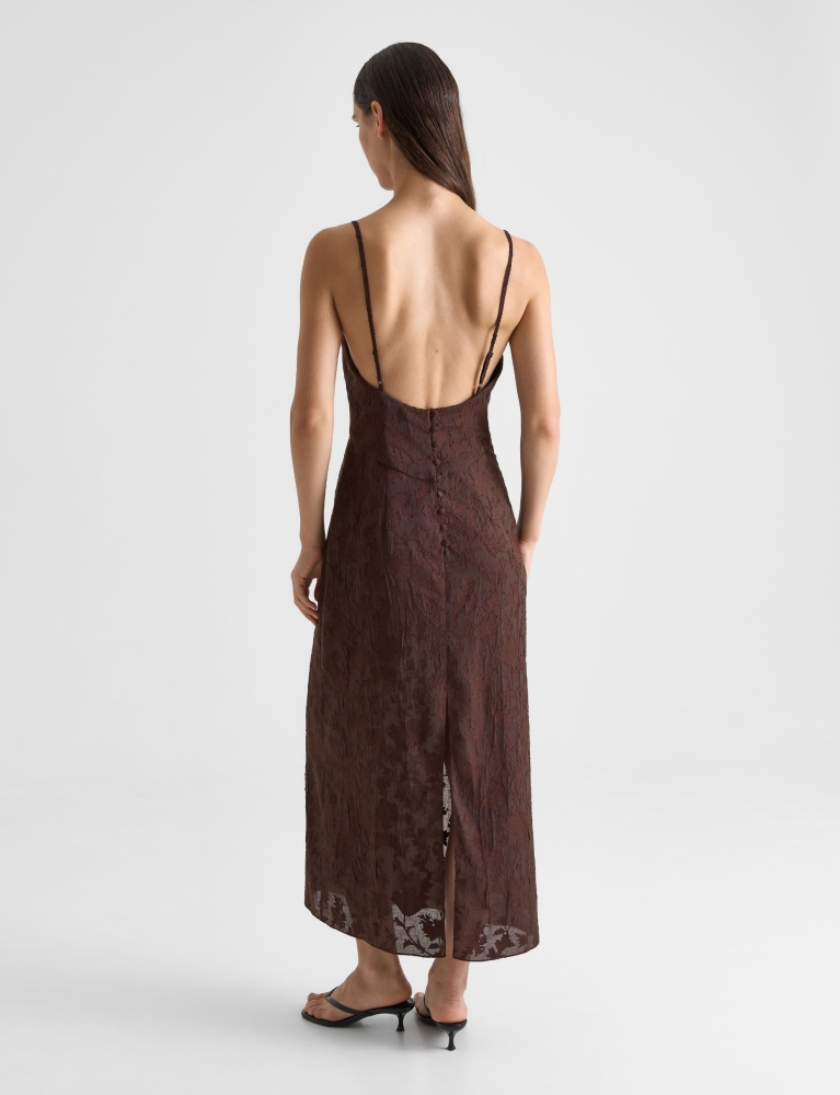 Платье-комбинация с застежкой на пуговицы 