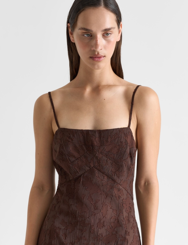 Платье-комбинация с застежкой на пуговицы 