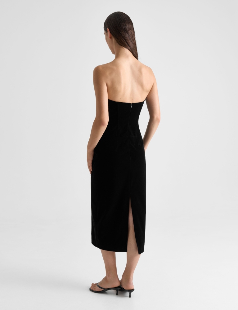 Платье футляр из бархата 