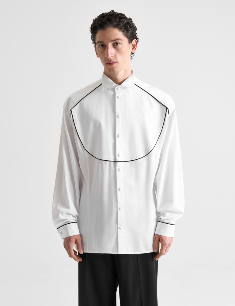 Сорочка с плотной кокеткой 