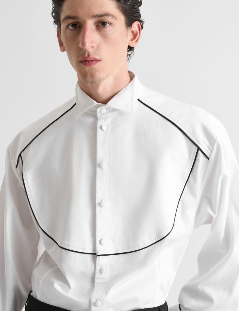 Сорочка с плотной кокеткой 