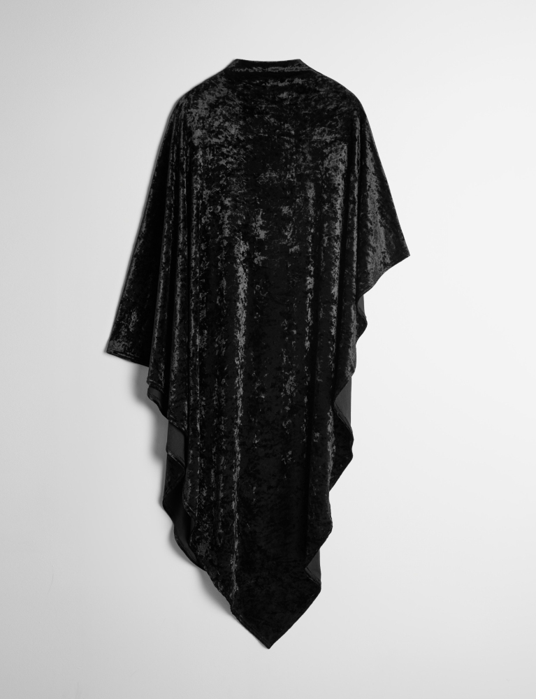 Пончо из велюра